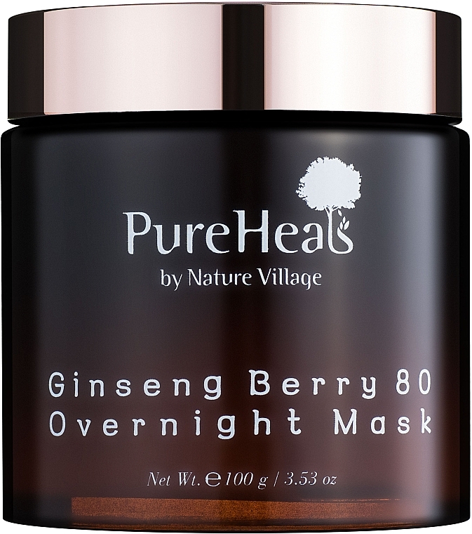 Energetyzująca maska na noc z ekstraktem z owoców żeń-szenia - PureHeal's Ginseng Berry 80 Overnight Mask — Zdjęcie N1