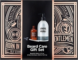 Zestaw prezentowy do brody - Hawkins & Brimble Beard Gift Box (beard/shm/300ml + oil/50ml) — Zdjęcie N1
