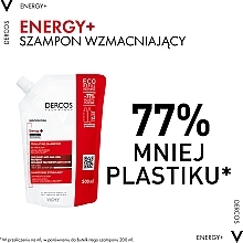 Tonizujący szampon przeciw wypadaniu włosów - Vichy Dercos Energy+ Stimulating Shampoo (uzupełnienie)  — Zdjęcie N3