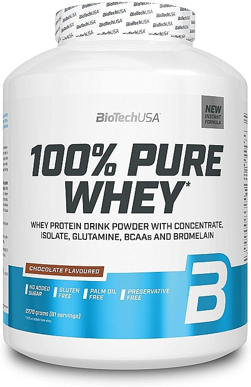 Odżywka Białkowa Czekolada - BiotechUSA 100% Pure Whey Chocolate — Zdjęcie N2