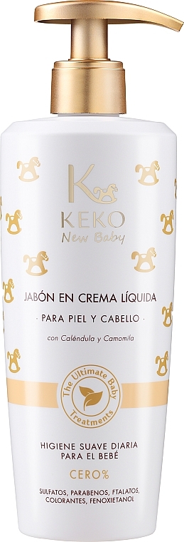 PRZECENA! Kremowe mydło w płynie - Keko New Baby The Ultimate Baby Treatments Liquid Cream Soap * — Zdjęcie N1