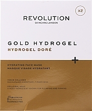 PRZECENA! Hydrożelowa maska do twarzy - Revolution Skincare Gold Hydrogel Mask * — Zdjęcie N2