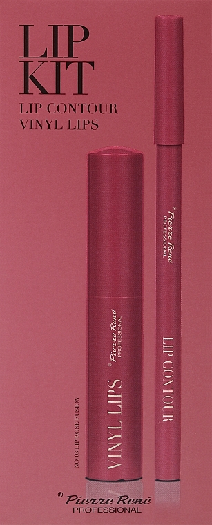 Zestaw do makijażu ust - Pierre Rene Lip Kit (lip/pencil/1.4g + lipstick/8ml) — Zdjęcie N7