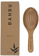 Kup Bambusowa szczotka do włosów, owalna - Banbu Round Hair Brush