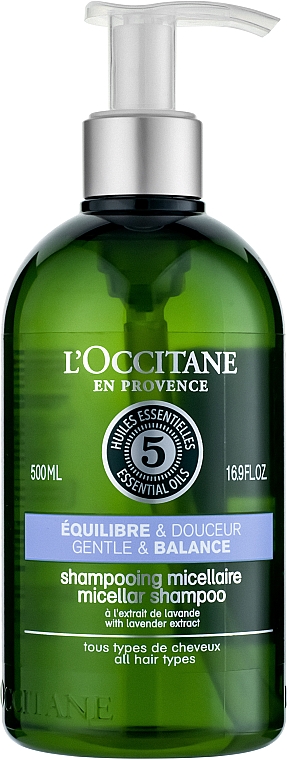 Micelarny szampon do włosów z ekstraktem z lawendy - L'Occitane Aromachologie Gentle & Balance Shampoo — Zdjęcie N3
