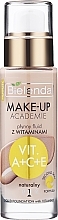Podkład w płynie z witaminami A + C + E - Bielenda Make-Up Academie Liquid Foundation With Vitamines — Zdjęcie N1