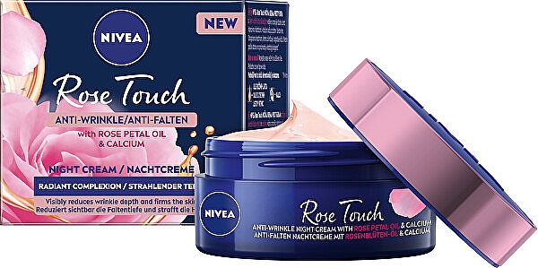 Przeciwzmarszczkowy Krem na noc	 - NIVEA Rose Touch Anti-Wrinkle Night Cream — Zdjęcie N2