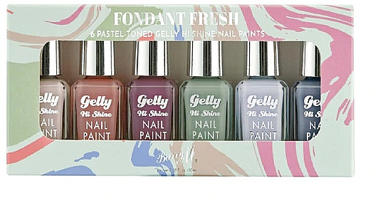 Zestaw 6 lakierów do paznokci - Barry M Fondant Fresh Nail Paint Gift Set — Zdjęcie N1