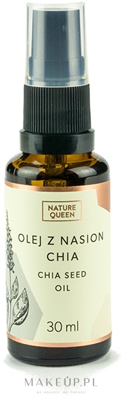 Olej z nasion chia - Nature Queen Chia Seed Oil — Zdjęcie 30 ml
