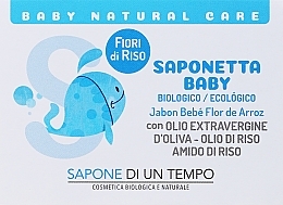 Organiczne mydło dla niemowląt Kwiat ryżu - Sapone Di Un Tempo Organic Soap Baby Rice Flowers — Zdjęcie N1