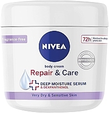 Krem do skóry suchej i wrażliwej - NIVEA Repair & Care Deep Moisture Serum Body Cream — Zdjęcie N1