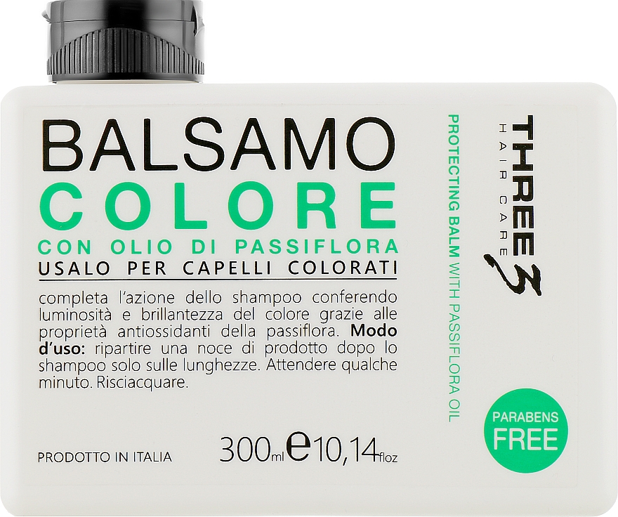 Balsam do włosów farbowanych z olejkiem z passiflory - Faipa Roma Three Color Balm — Zdjęcie N1