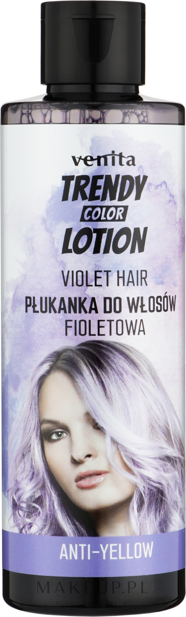 Płukanka do włosów blond i siwych Srebrne refleksy - Venita Salon Professional Lavender Anti-Yellow Hair Color Rinse — Zdjęcie 200 ml