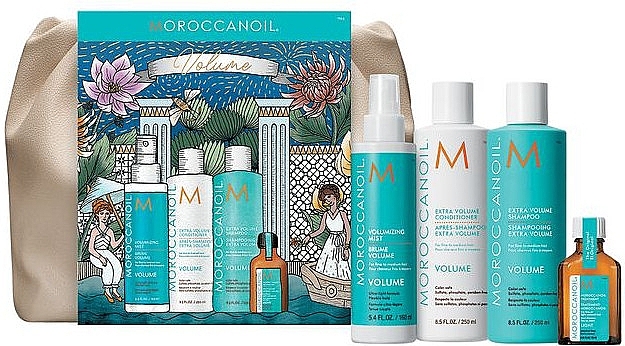 Zestaw do pielęgnacji włosów, 5 produktów - Moroccanoil Holiday Bag Volume — Zdjęcie N1