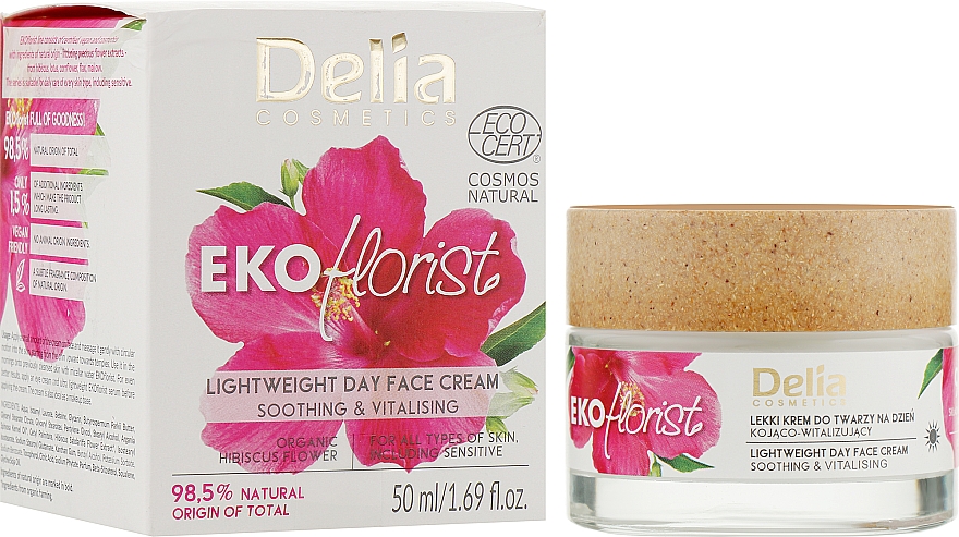 Kojąco-witalizujący krem do twarzy na dzień - Delia Cosmetics Ekoflorist — Zdjęcie N2