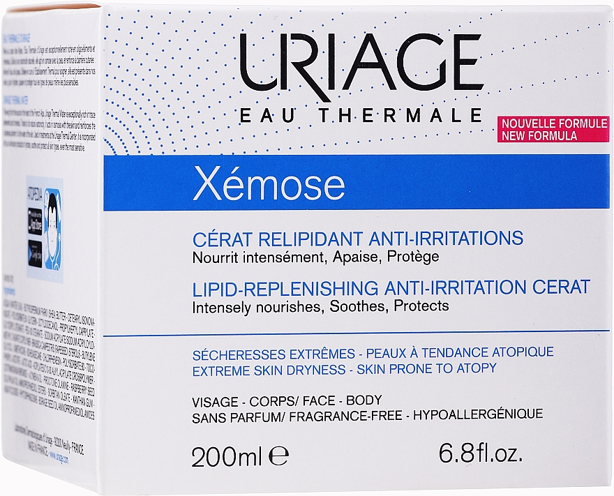 Intensywny balsam do skóry bardzo suchej - Uriage Xémose Lipid-Replenishing Anti-Irritation Cerat — Zdjęcie N2