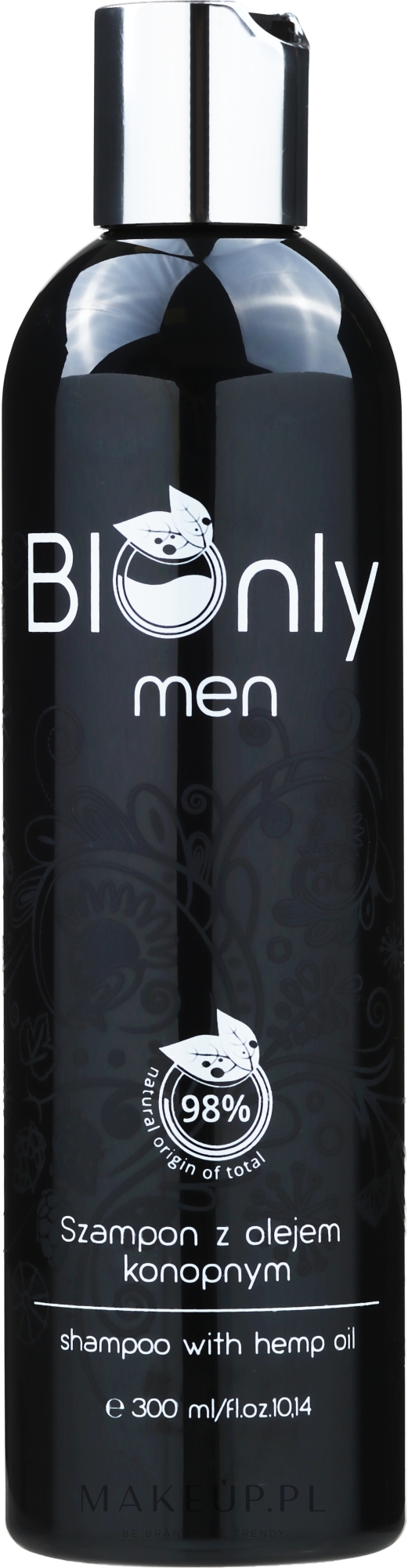 Szampon do włosów z olejem konopnym dla mężczyzn - BIOnly Men — Zdjęcie 300 ml