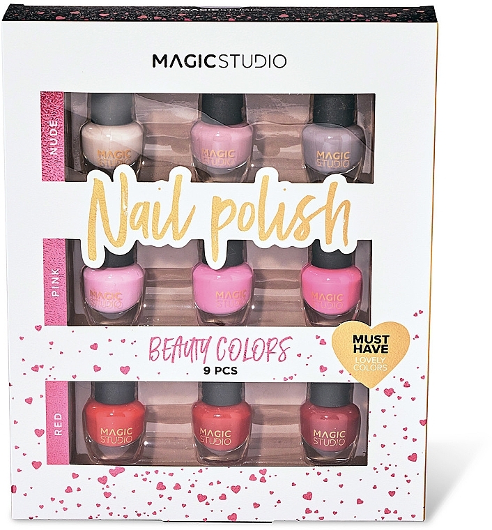 Zestaw lakierów do paznokci - Magic Studio Beauty Colors 9 Nail Polish Set — Zdjęcie N1