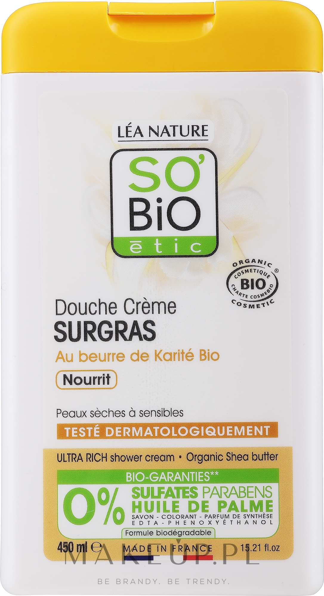 Krem pod prysznic - So'Bio Etic Lipid-Replenishing Shea Shower Cream — Zdjęcie 450 ml