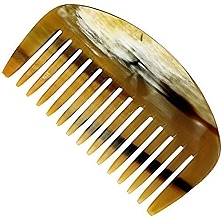 Grzebień ułatwiający rozczesywanie, 10 cm - Golddachs Horn Afro Comb — Zdjęcie N1