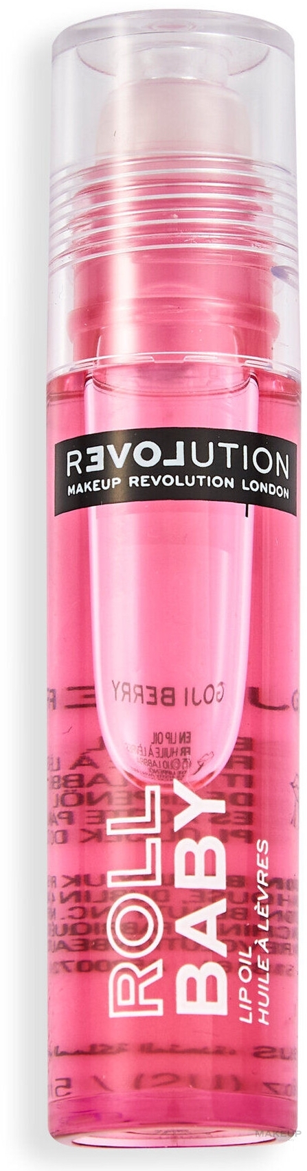 PRZECENA! Zapachowy olejek do ust - Relove by Revolution Roll Baby Lip Oil * — Zdjęcie Goji Berry