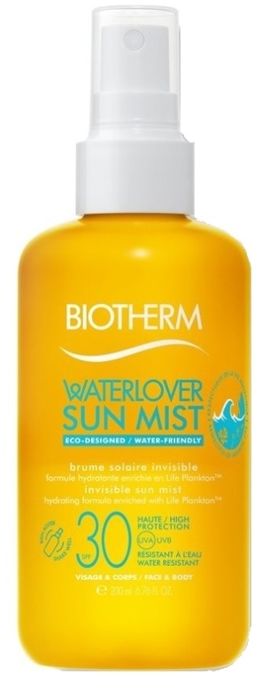 Przeciwsłoneczny spray do twarzy i ciała SPF30 - Biotherm Waterlover Sun Mist SPF30 — Zdjęcie N1