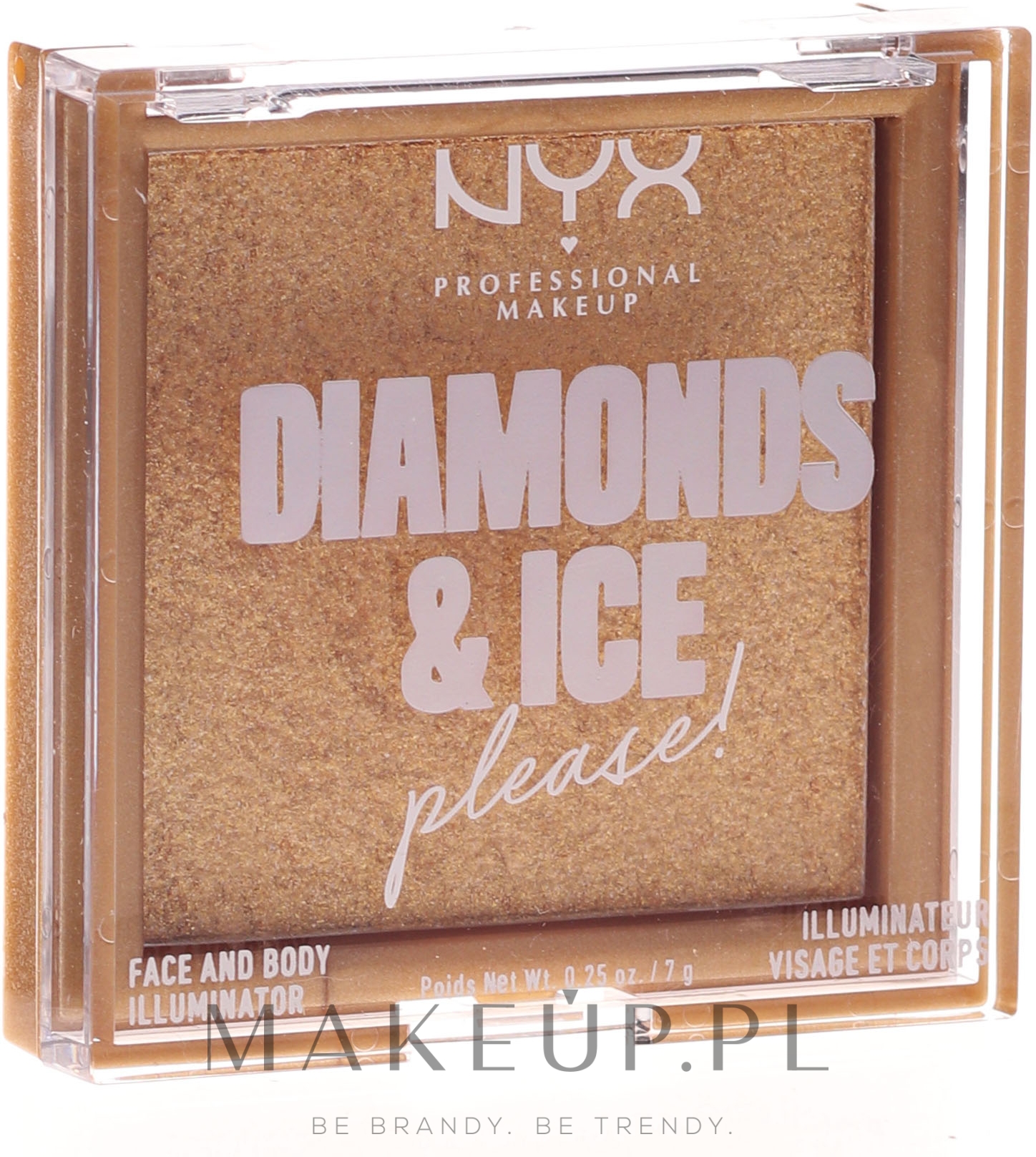 Rozświetlacz do twarzy i ciała - NYX Professional Makeup Diamonds & Ice Face And Body Illuminator — Zdjęcie Bottle Pop