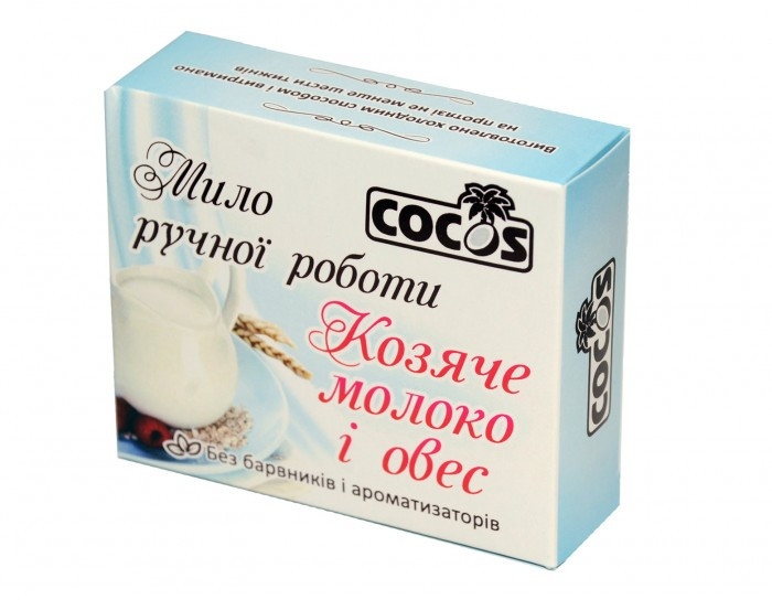 Mydło kosmetyczne Mleko kozie i owies - Cocos Soap — Zdjęcie N1