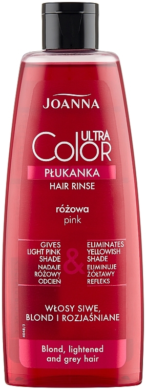 Różowa płukanka do włosów - Joanna Ultra Color System — Zdjęcie N3