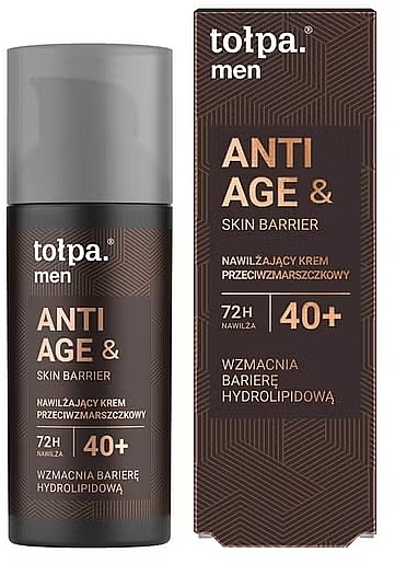 Przeciwzmarszczkowy krem nawilżający 40+ - Tolpa Men Anti Age&Skin Barrier — Zdjęcie N1