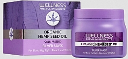 Kup Maska do włosów - Wellness Premium Organic Hemp Oil Cold Pressed Silver Mask