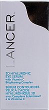 Silnie skoncentrowane serum pod oczy - Lancer 3D Hyaluronic Eye Serum with Vitamin C Brightening Complex — Zdjęcie N4