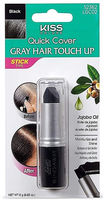 Pomada do włosów - Kiss Quick Cover Gray Hair Touch Up Stick — Zdjęcie N1
