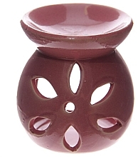 Ceramiczna kominek do wosku Kwiat, różowy - Home Nature — Zdjęcie N1