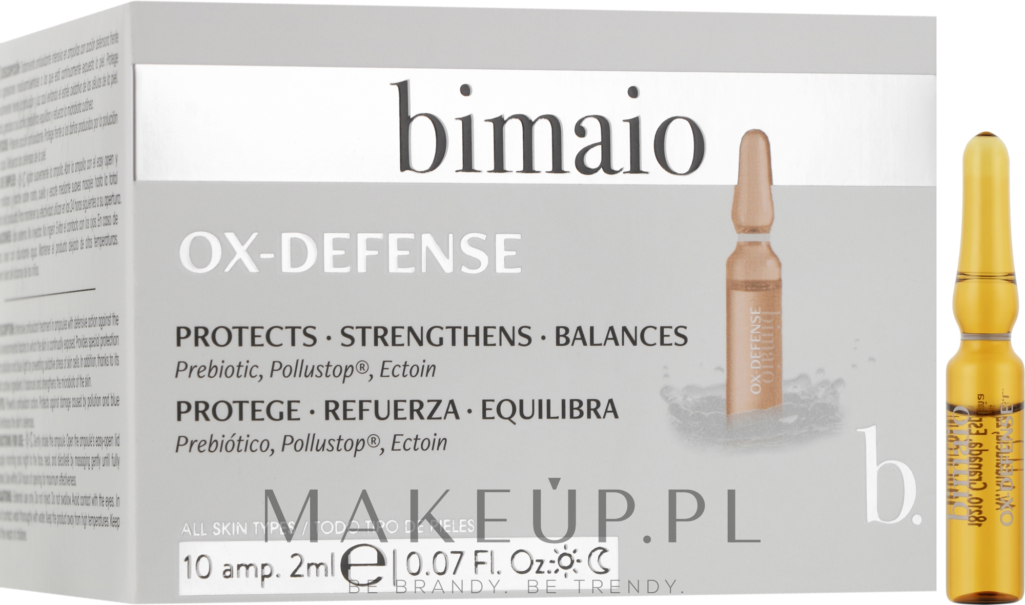 Ampułki Ox-Defense na twarz - Bimaio  — Zdjęcie 10 x 2 ml