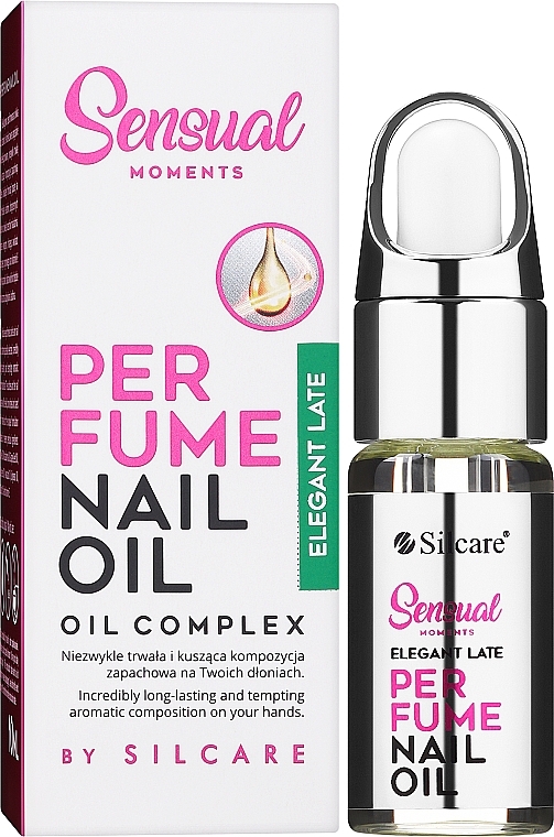 Nawilżający olejek do skórek - Silcare Sensual Moments Nail Oil Elegant Late — Zdjęcie N2