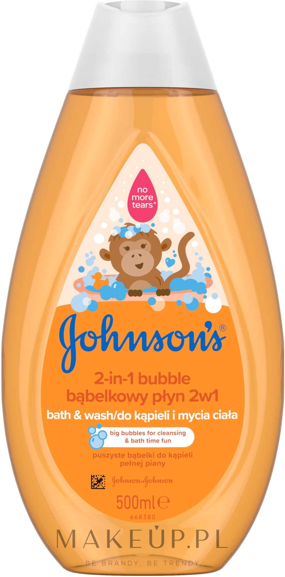 Bąbelkowy płyn 2 w 1 do kąpieli i mycia ciała - Johnson’s® Baby Bubble — Zdjęcie 500 ml