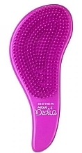 Szczotka do rozczesywania kręconych i dziecięcych włosów, różowo-fioletowa - Beter Deslia Mini — Zdjęcie N1