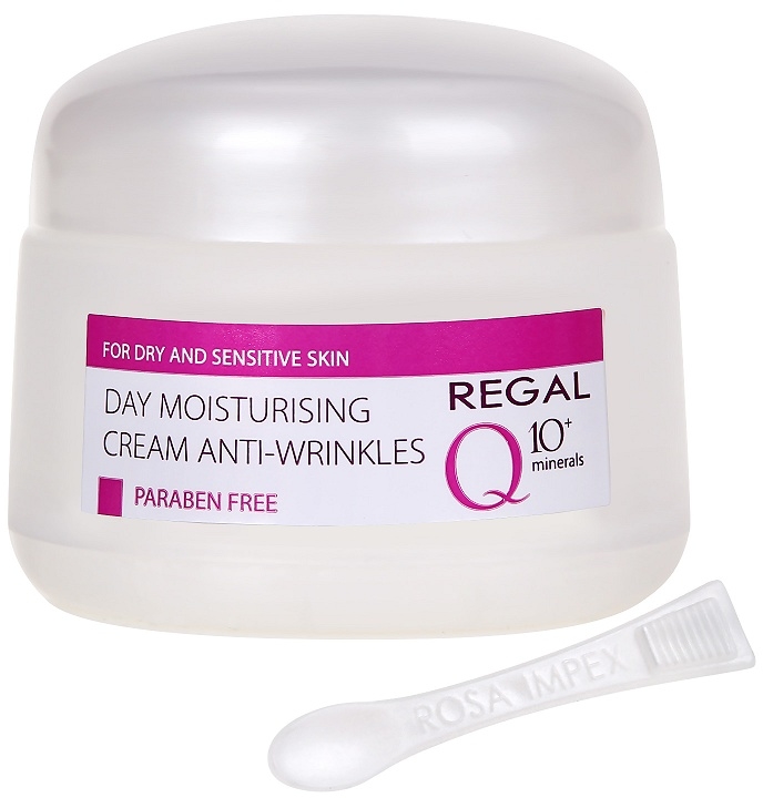 Nawilżający krem przeciwzmarszczkowy Q10+ Minerals do suchej i wrażliwej skóry na dzień - Regal Q10+ Minerals Day Moistursing Cream Anti-Wrinkles — Zdjęcie N2