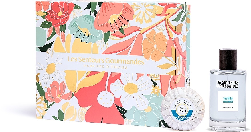 Les Senteurs Gourmandes Vanille Monoi - Zestaw (edp/100ml + soap/70g) — Zdjęcie N1