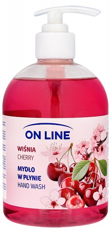 Mydło w płynie do rąk Wiśnia - On Line Cherry Hand Wash — Zdjęcie N1