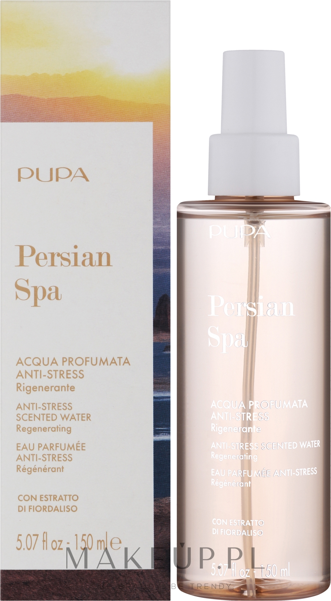 Aromatyczna woda do ciała Antystres - Pupa Persian Spa Anti-Stress Scented Water Regenerating — Zdjęcie 150 ml