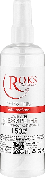 Płyn dezynfekujący 3w1 - ROKS Nail Prep