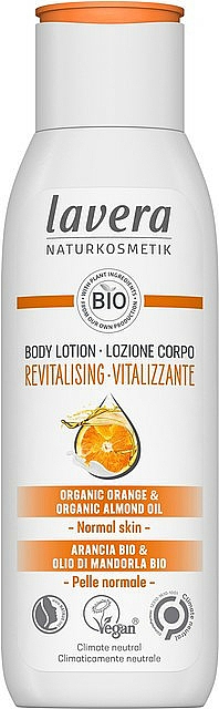 Rewitalizujący balsam do ciała Pomarańcza i migdał - Lavera Orange & Almond Oil Revitalising Body Lotion — Zdjęcie N1