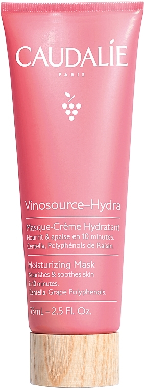 Kremowa maseczka do twarzy intensywnie nawilżająca - Caudalie Vinosource-Hydra Moisturizing Mask