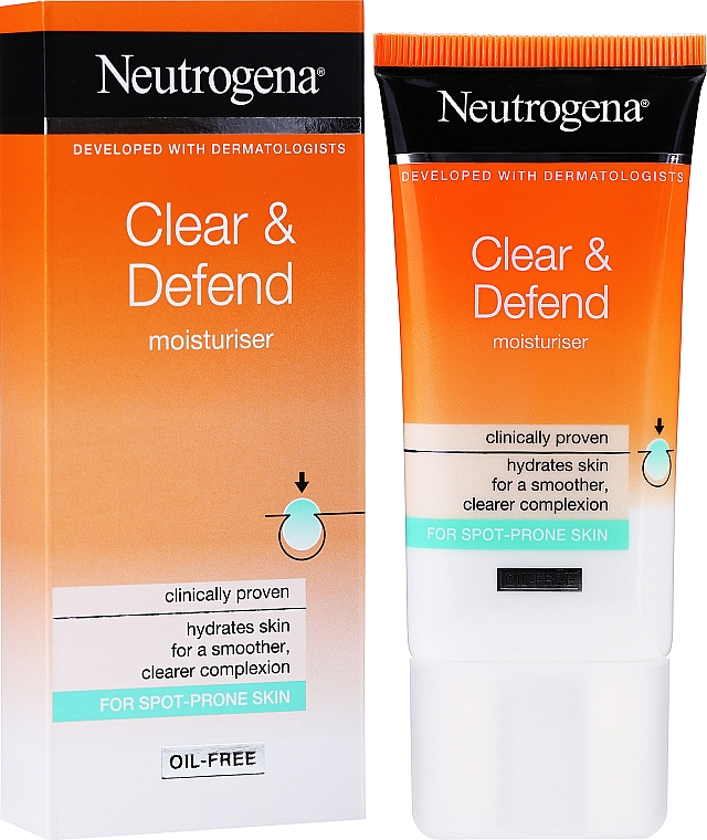 Krem do twarzy - Neutrogena Visibly Clear Spot Proofing Oil-Free Moisturiser Cream — Zdjęcie N2