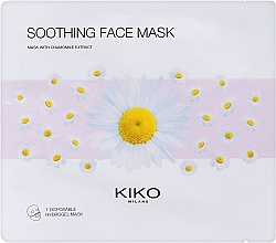Hydrożelowa kojąca maseczka do twarzy z ekstraktem z rumianku - Kiko Milano Soothing Hydrogel Face Mask — Zdjęcie N1