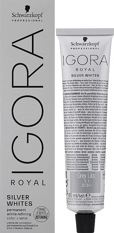 PRZECENA! Farba do włosów - Schwarzkopf Professional Igora Royal Silver Whites * — Zdjęcie N1