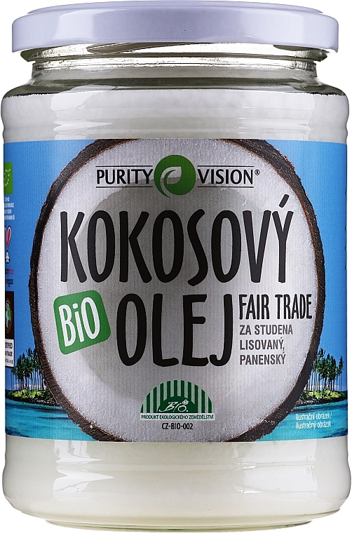 PRZECENA! Olej kokosowy z tłoczenia na zimno - Purity Vision Bio Virgin Cold Pressed Coconut Oil  * — Zdjęcie N4