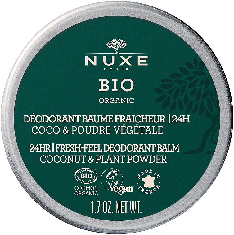 Odświeżający dezodorant w kremie - Nuxe Bio Organic Fresh Balm Deodorant — Zdjęcie N1